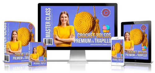 CROCHET BOLSOS PREMIUM EN TRAPILLO
